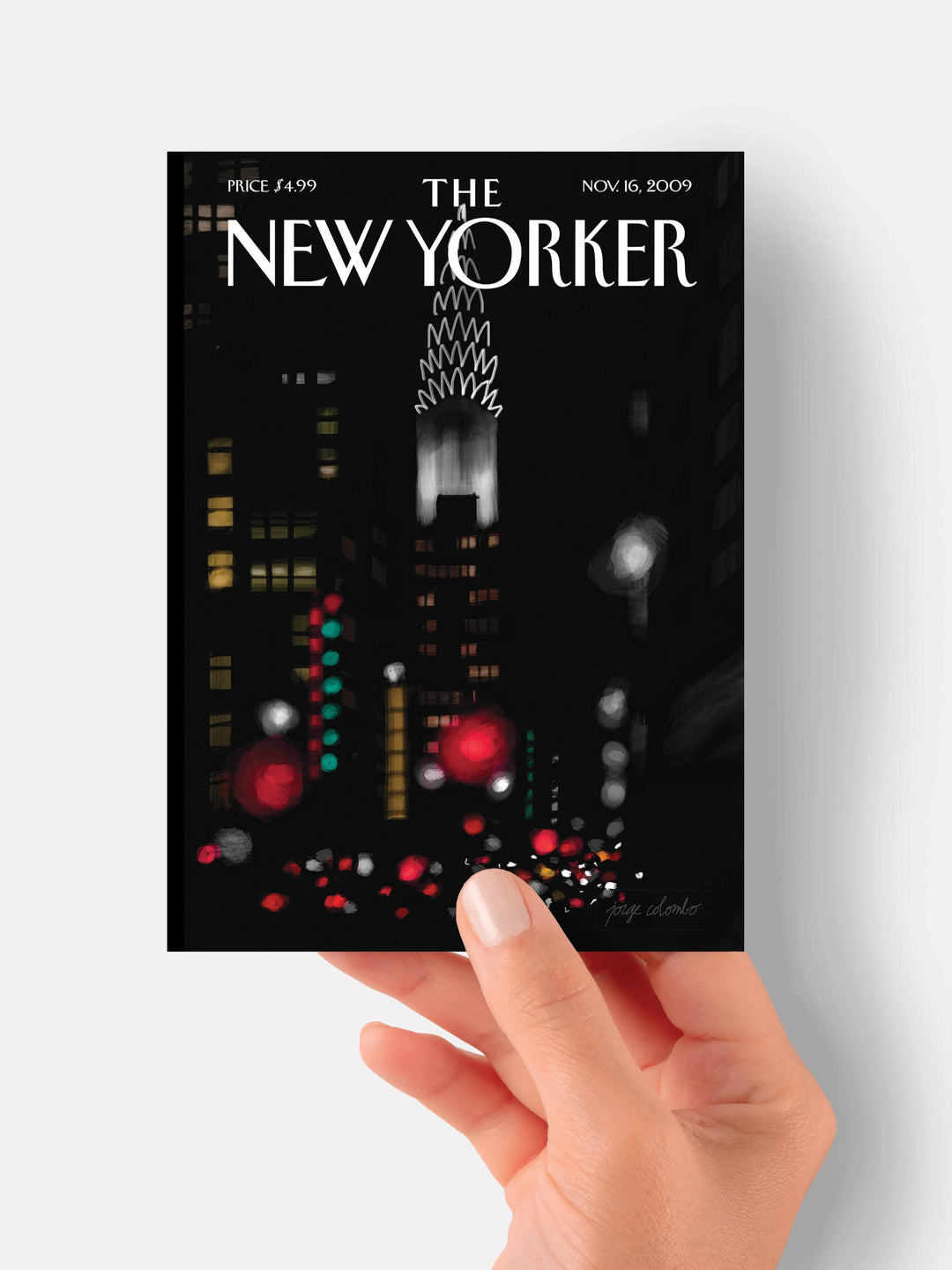 Night Lights New Yorker Cover Card