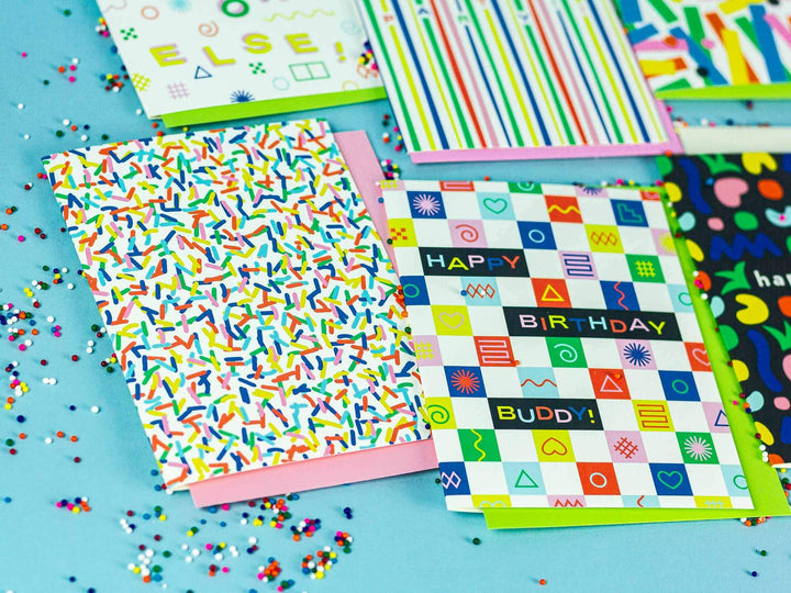Loaded Sprinkles Blank Pattern Card Set of 8