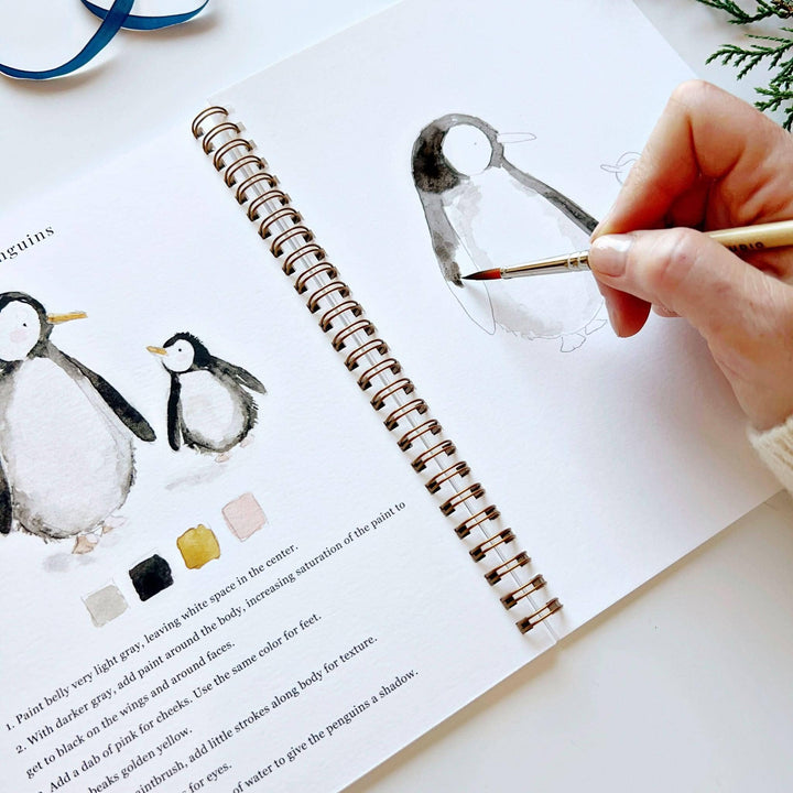 Winter watercolor workbook
