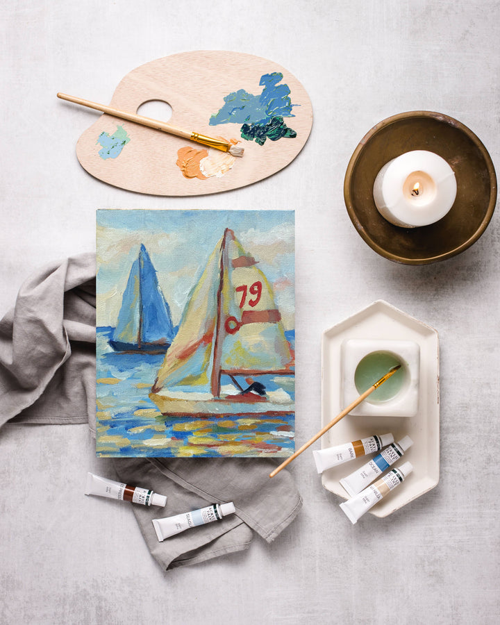 East Coast Regatta painting kit, impressionist painting kit