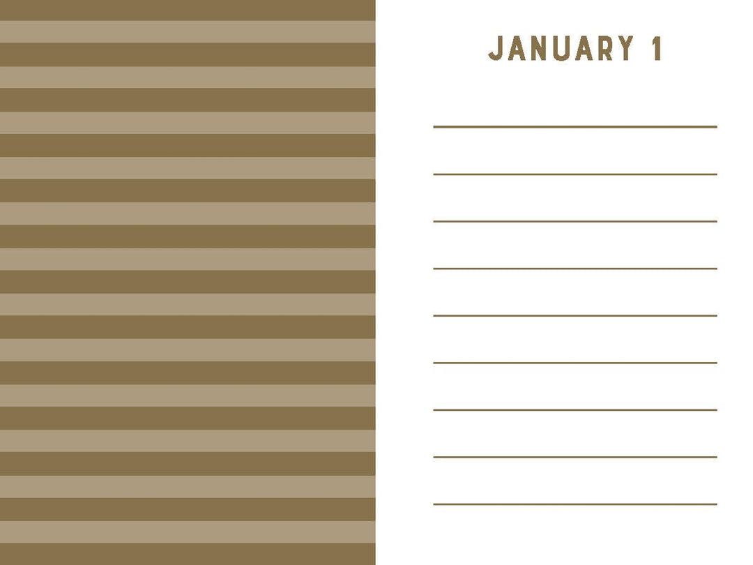 Navy Stripes Mini One Line a Day