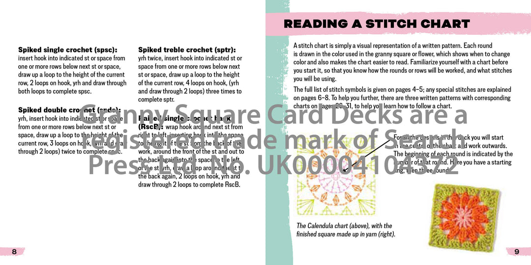 Granny Sq Flowers Card Deck