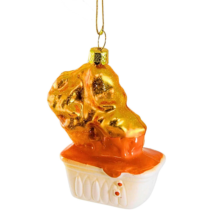 Chicken Nugget w/ Dipping Sauce Ornament