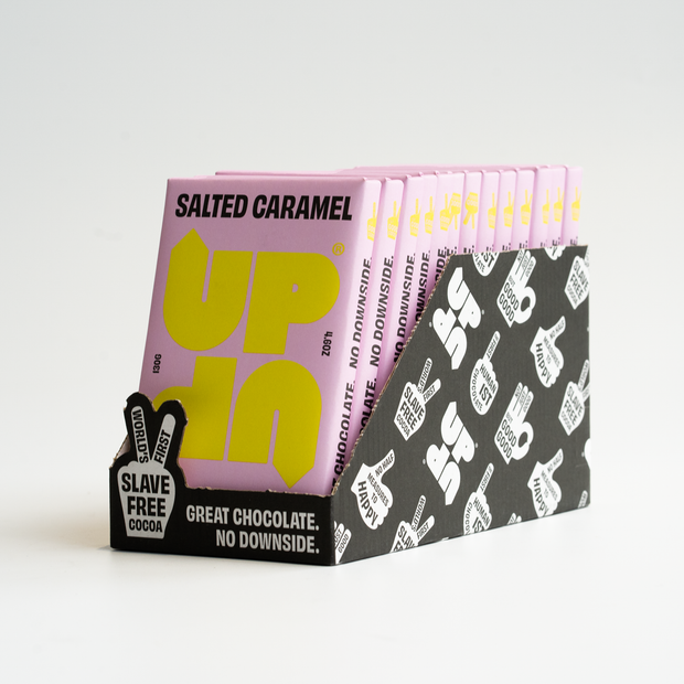 UP & UP Chocolate: Salted Caramel Milk Chocolate Bar