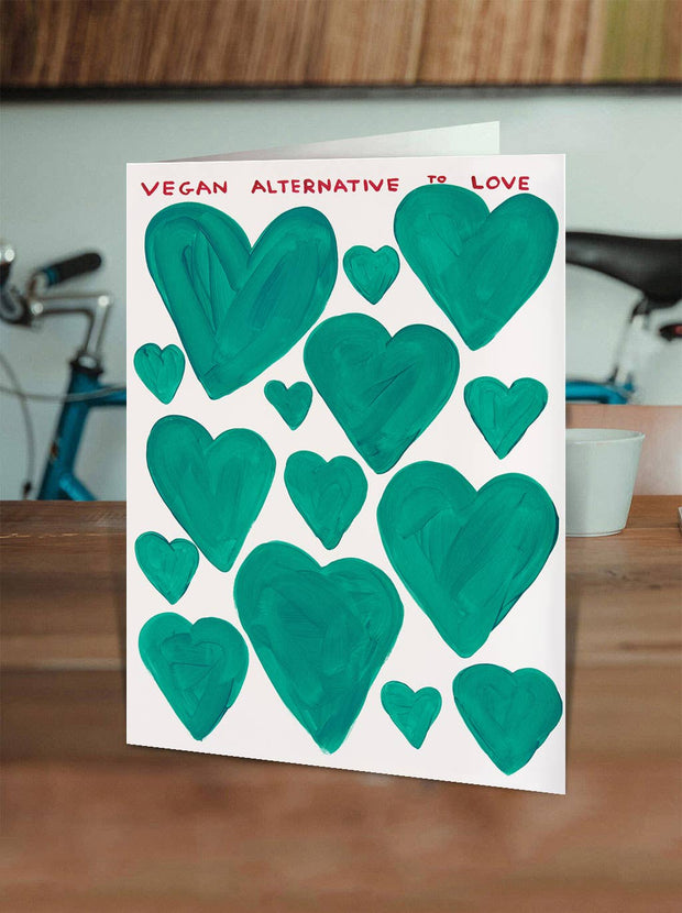Funny David Shrigley - Vegan Alternative Greetings Card