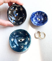 Mystic eyes small trinket dishes: Blue