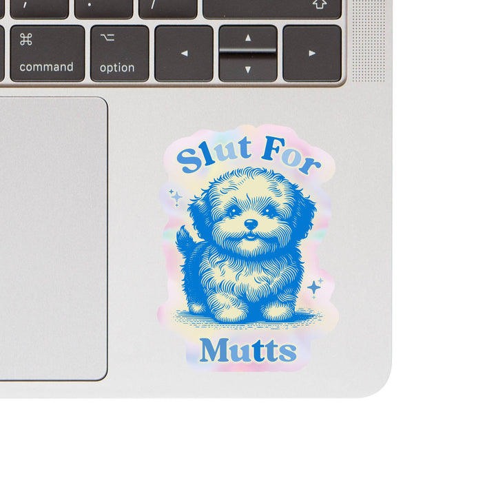 Slut For Mutts Dog Pooch Rescue High Quality Vinyl Sticker