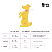 The Fritz Dog Collar : Orange mango / Small