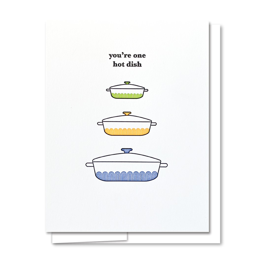 Hot Dish - Letterpress Love Card