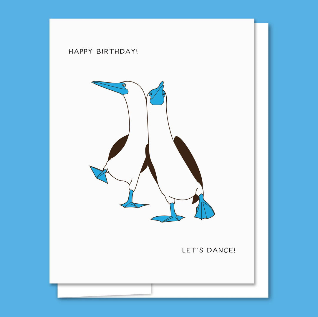 Happy Birthday Booby - Letterpress Funny Birthday Card