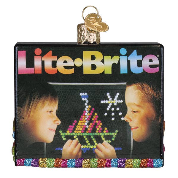 Lite Brite Box Ornament