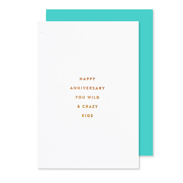 Crazy Kids Petite Anniversary Card