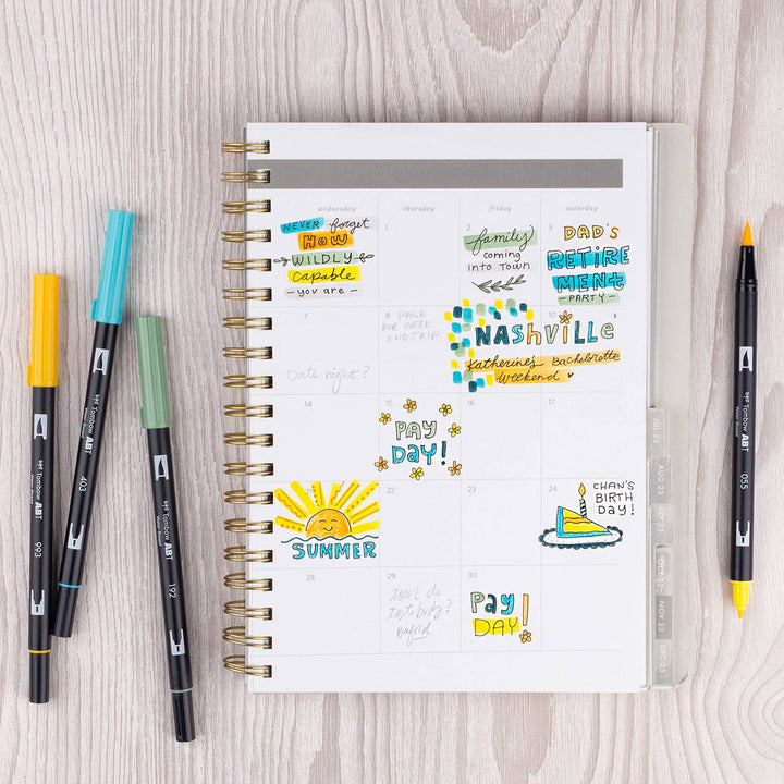 Dual Brush Markers: Lemon Squeezy