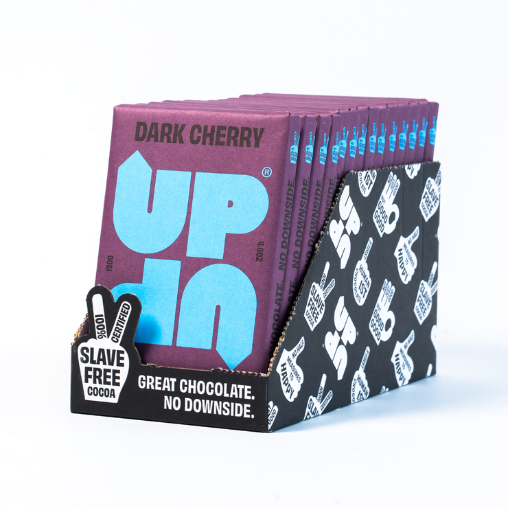 UP & UP Chocolate: Cherry Dark Chocolate Bar