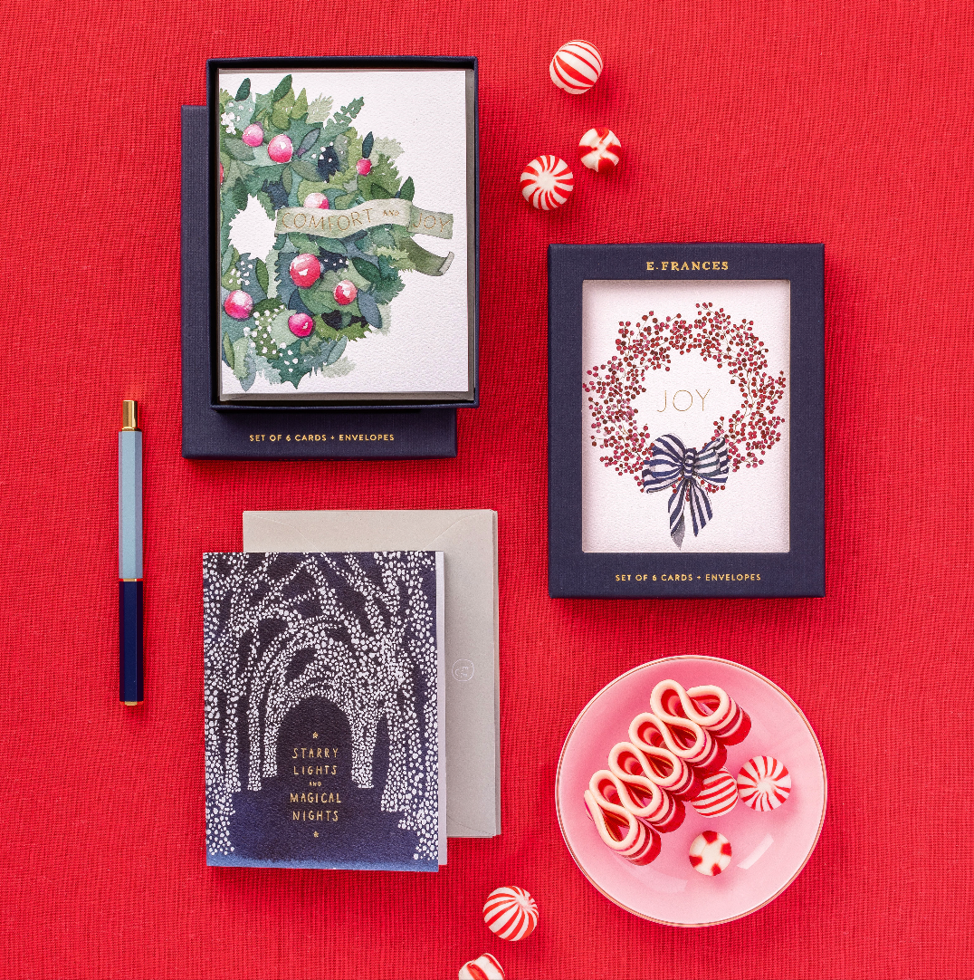 Peppermints Holiday Boxed Card Set, Set of 6
