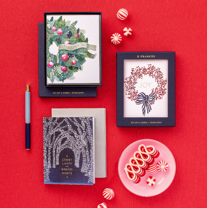Peppermints Holiday Boxed Card Set, Set of 6