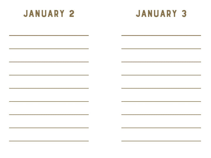 Navy Stripes Mini One Line a Day