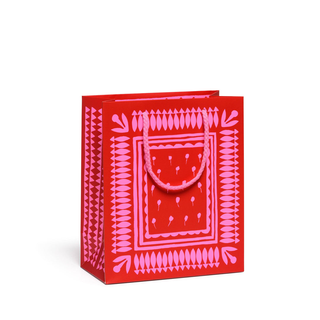 Geometric Neons medium gift bag