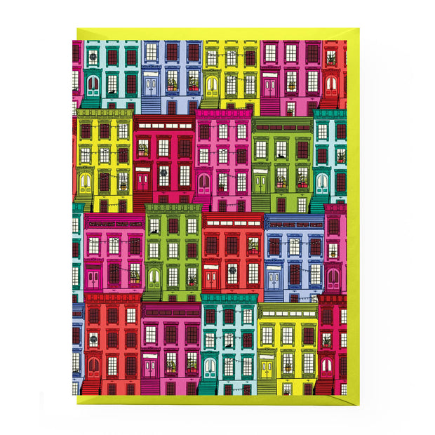 Brownstone Patterned Greeting Card: Boxed Set of 6