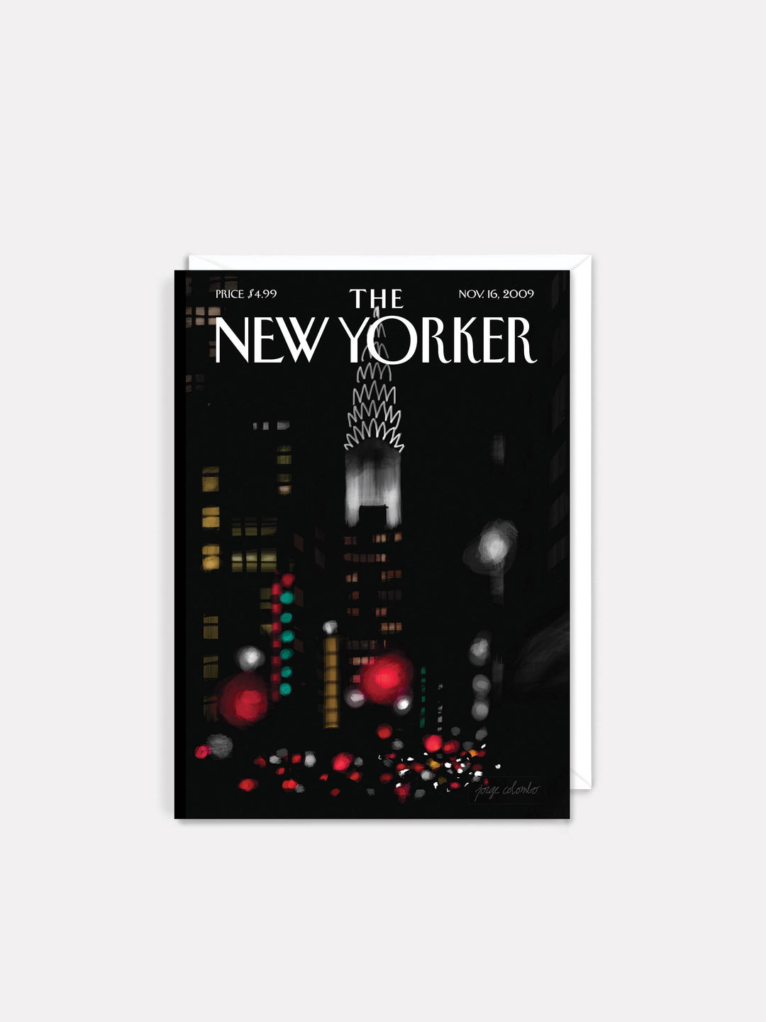 Night Lights New Yorker Cover Card