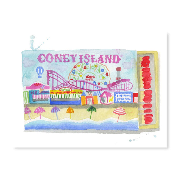 Coney Island Matchbook