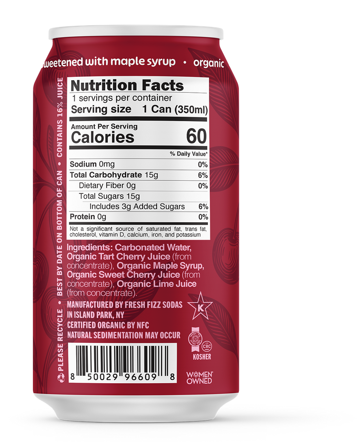 Tart Cherry - Natural Soda (12-Pack)