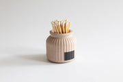 Apothecary Match Holder- Long Matches: Pink
