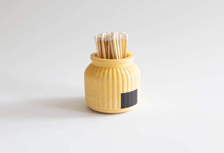 Apothecary Match Holder- Long Matches: Pink