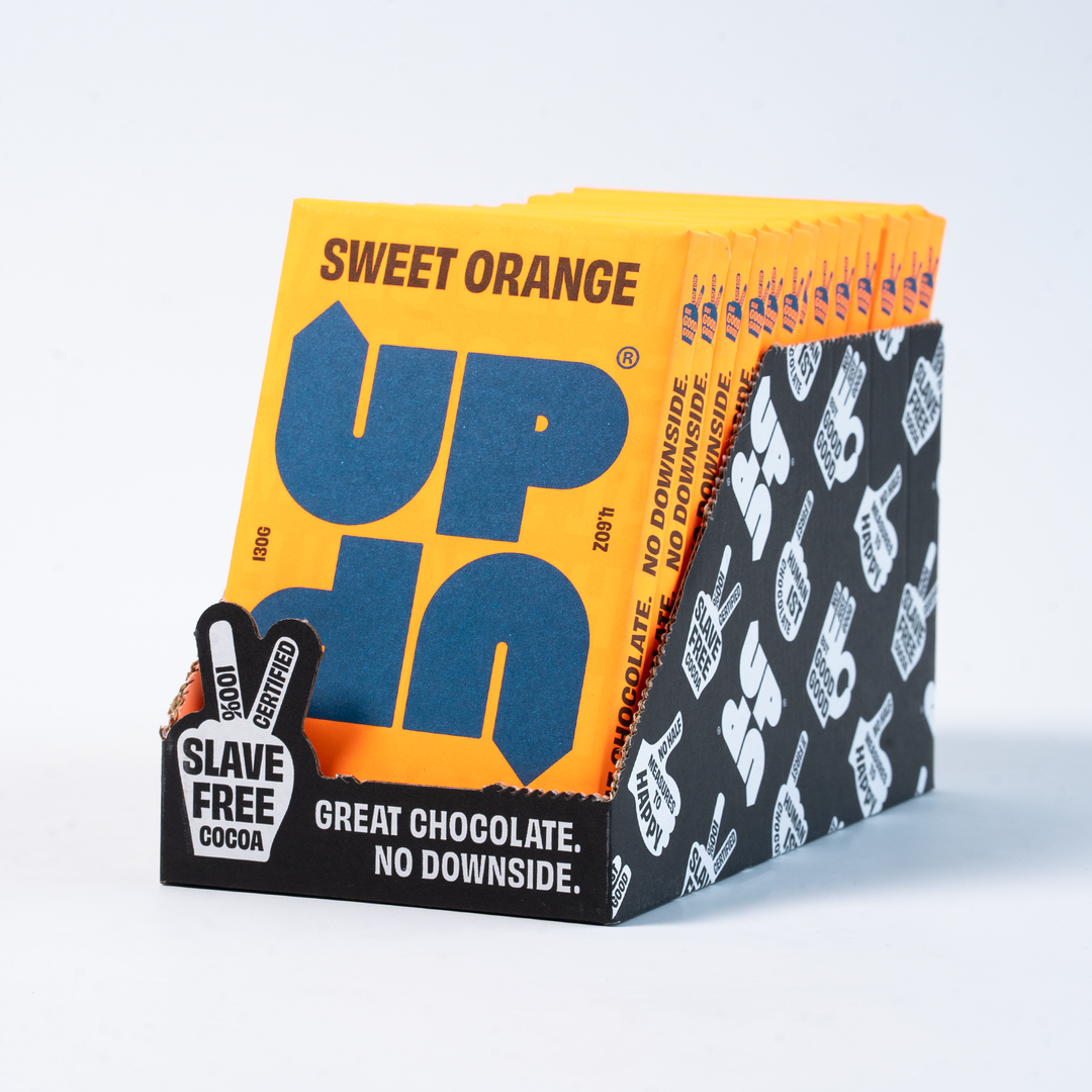 UP & UP Chocolate: Sweet Orange Milk Chocolate Bar