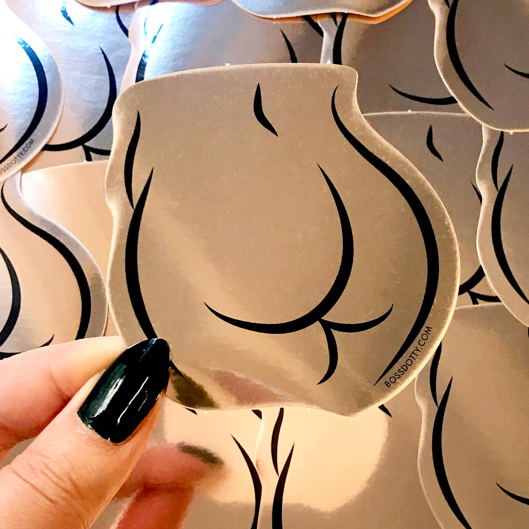 Rose Gold Butt Sticker
