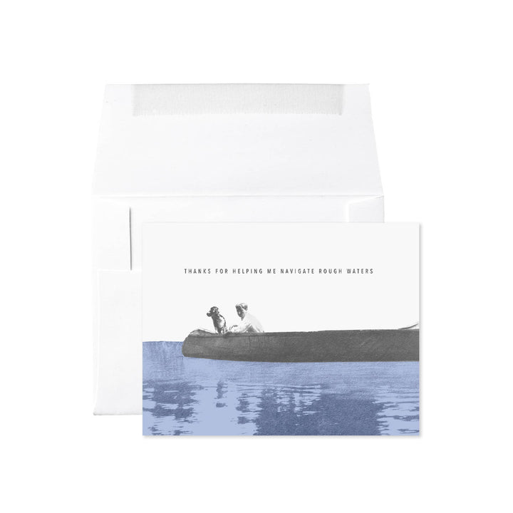 Co-Captains Thanks for Helping Me Navigate Rough Waters Card