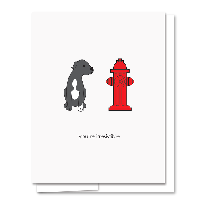 Irresistible - Letterpress Funny Love Card