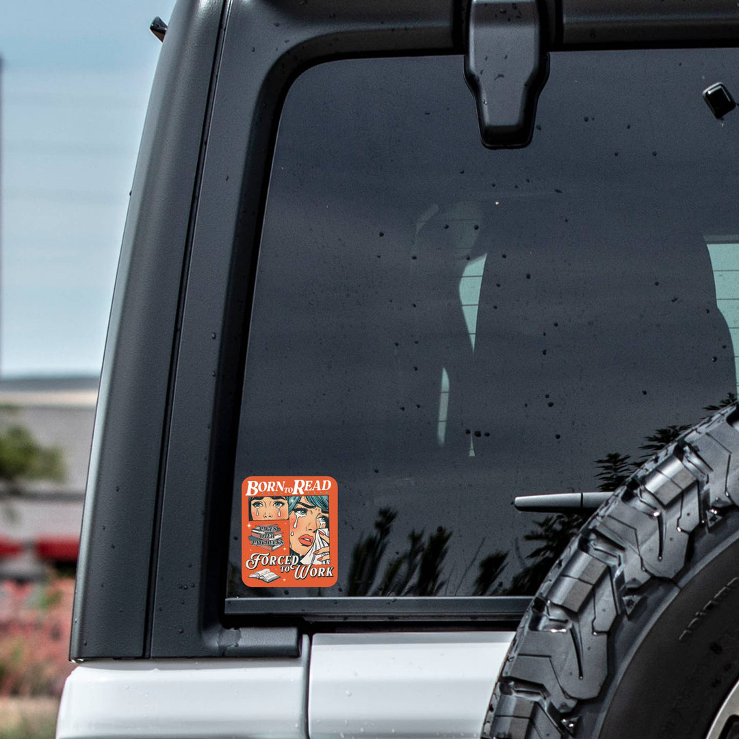 Book Read Funny Humor Lit Cute High Quality Vinyl Sticker