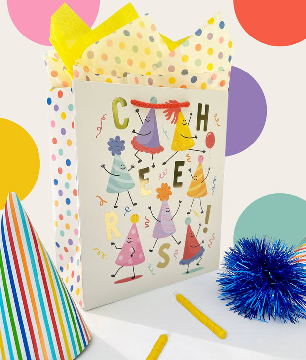 Cheers Party Hats Gift Bag