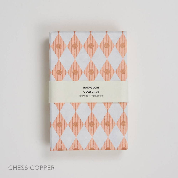 Greeting Card Set in Box: SHIMA-MARU GREY x GOLD