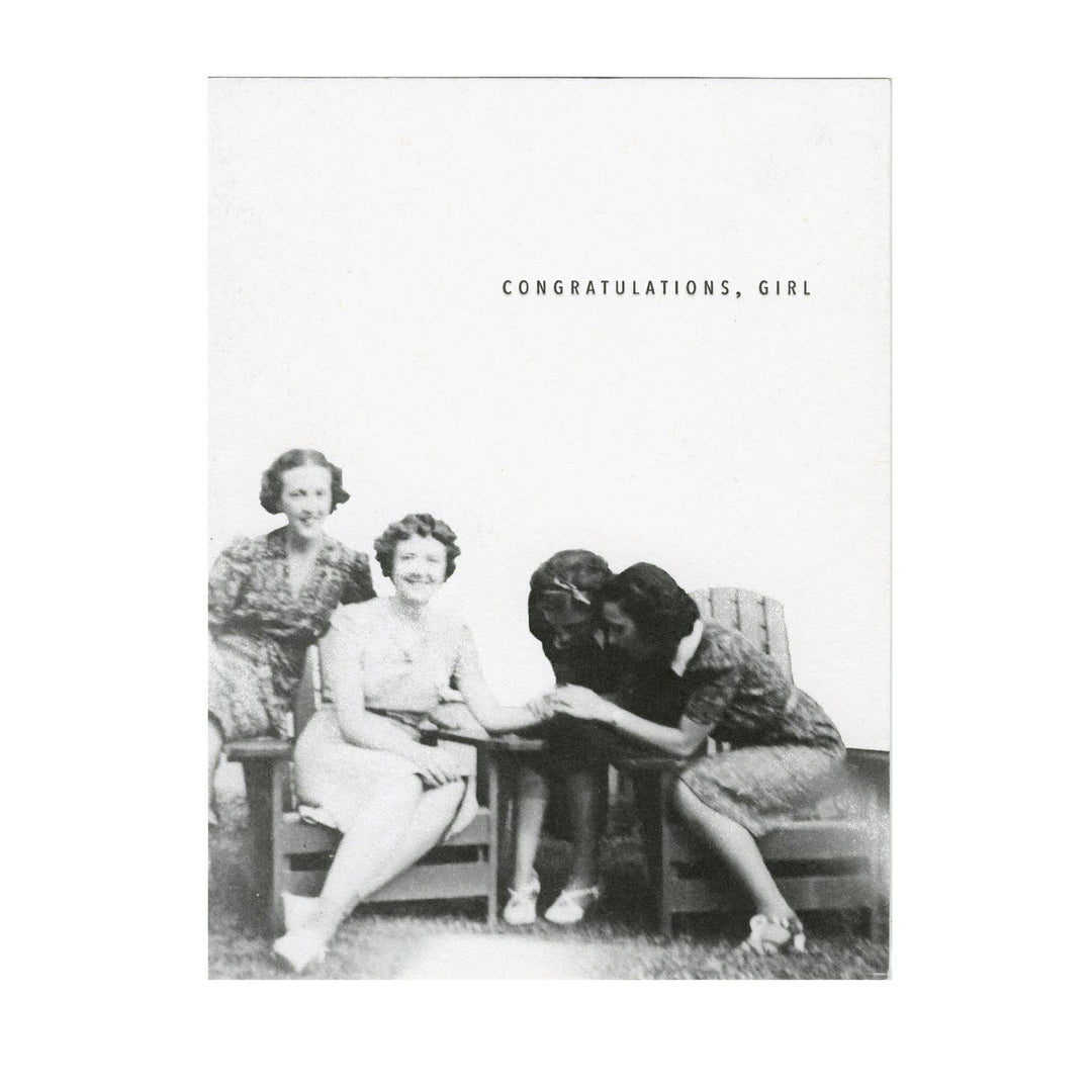 Engagement Ring Congratulations Girl Card