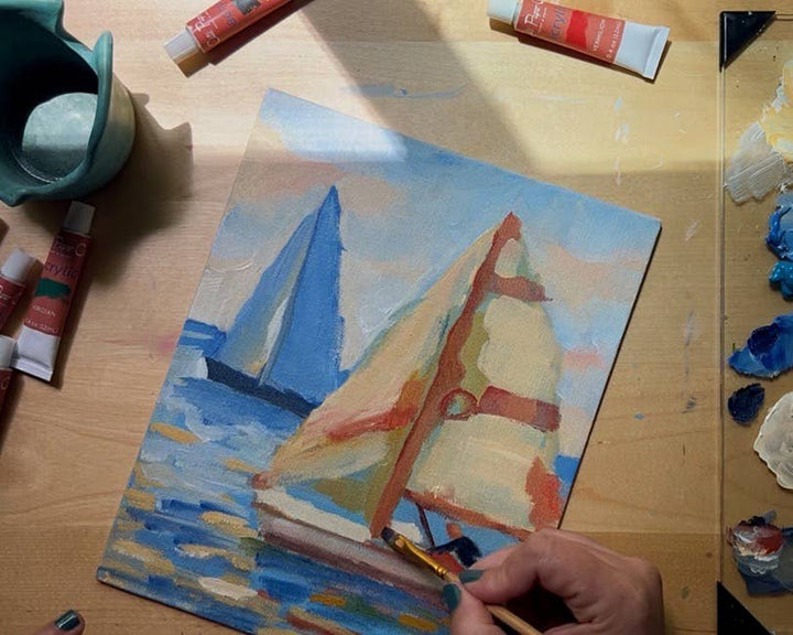 East Coast Regatta painting kit, impressionist painting kit