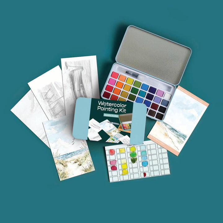 Seaside Studies watercolor painting kit