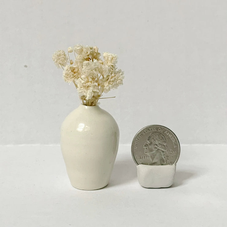 Creamy Glaze Mini Vases