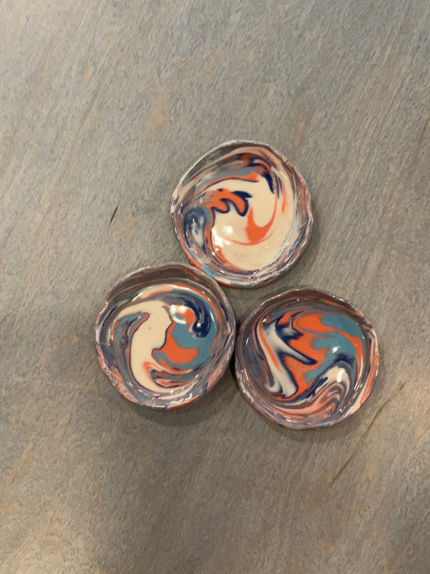 Blue + Red Trinket Dish