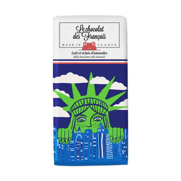 Statue of Liberty Milk Chocolate Bar with Almonds