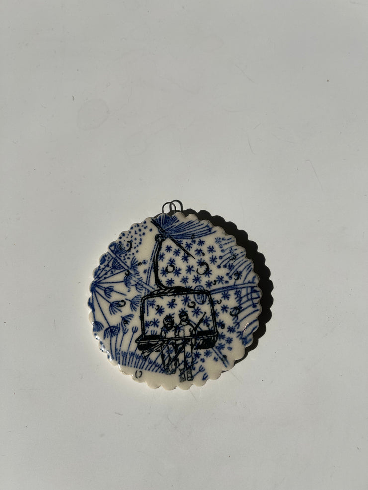 Multi Print Ceramic Ornaments