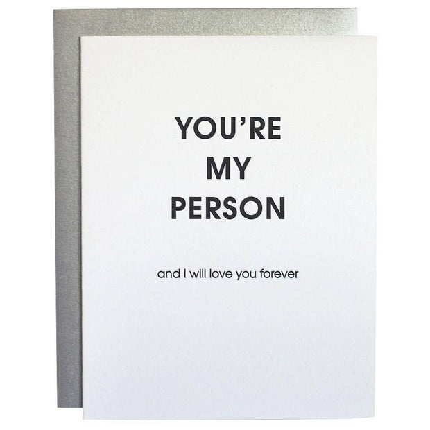 You're My Person Letterpress Card