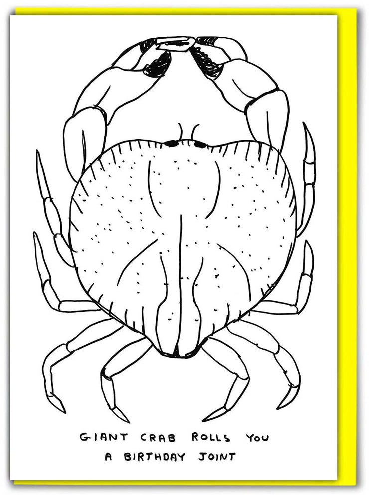 David Shrigley Card Giant Crab