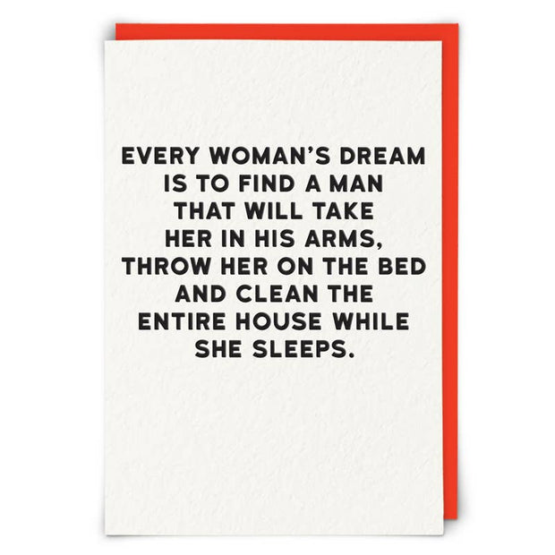 Woman's Dream Greeting Card