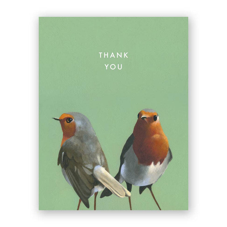 European Robin Thank You Card