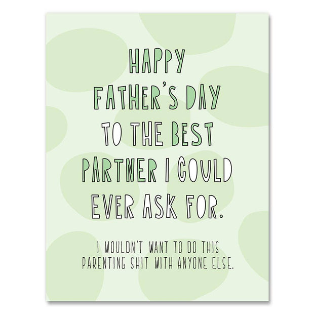 475 - Best Partner Father's Day - A2 card