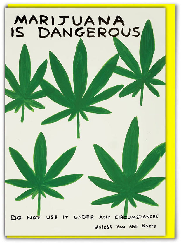 David Shrigley Card Marijuana