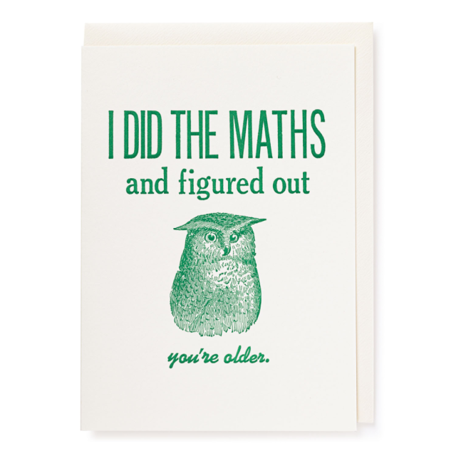 I did the Maths Greeting Card