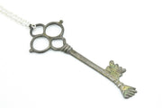 Figa Skeleton Key Pendant On Sterling Silver Chain